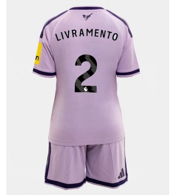 Newcastle United Tino Livramento #2 Tredjetrøje Børn 2026-27 Kortærmet (+ Korte bukser)